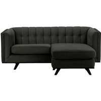 Vicenza Universal Corner Sofa, black, Leg colour: black
