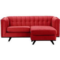 Vicenza Universal Corner Sofa, dark red, Leg colour: black