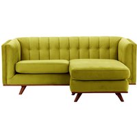 Vicenza Universal Corner Sofa, olive green, Leg colour: aveo