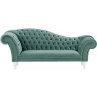 Chester Chaise Lounge Sofa, dirty blue, Leg colour: white