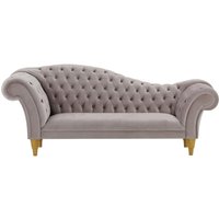 Chester Chaise Lounge Sofa, grey, Leg colour: like oak