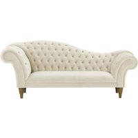 Chester Chaise Lounge Sofa, light beige, Leg colour: wax black