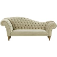 Chester Chaise Lounge Sofa, mink, Leg colour: wax black