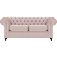 Chesterfield 3 Seater Sofa, lilac, Leg colour: black