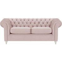 Chesterfield 3 Seater Sofa, lilac, Leg colour: white