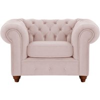 Chesterfield Max Armchair, lilac, Leg colour: dark oak