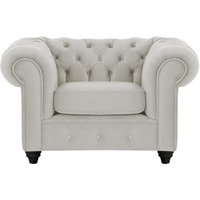 Chesterfield Max Armchair, silver, Leg colour: black