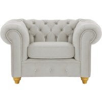 Chesterfield Max Armchair, silver, Leg colour: like oak
