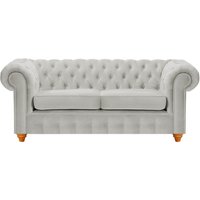 Chesterfield Max 2 Seater Sofa, silver, Leg colour: aveo