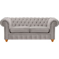 Chesterfield Max 2 Seater Sofa, grey, Leg colour: aveo