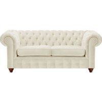 Chesterfield Max 2 Seater Sofa, light beige, Leg colour: dark oak