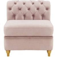 Chesterfield Single Modular Unit (1CP), lilac, Leg colour: like oak
