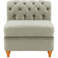 Chesterfield Single Modular Unit (1CP), silver, Leg colour: aveo