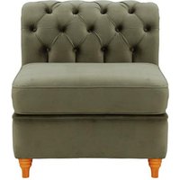 Chesterfield Single Modular Unit (1CP), graphite, Leg colour: aveo