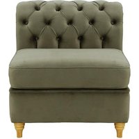 Chesterfield Single Modular Unit (1CP), graphite, Leg colour: like oak