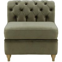 Chesterfield Single Modular Unit (1CP), graphite, Leg colour: wax black