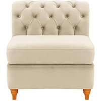 Chesterfield Single Modular Unit (1CP), light beige, Leg colour: aveo