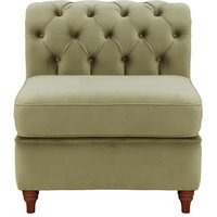 Chesterfield Single Modular Unit (1CP), mink, Leg colour: dark oak