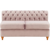 Chesterfield 2 Seater Modular Unit (2CP), lilac, Leg colour: aveo