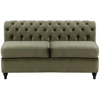 Chesterfield 2 Seater Modular Unit (2CP), graphite, Leg colour: black