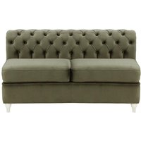 Chesterfield 2 Seater Modular Unit (2CP), graphite, Leg colour: white