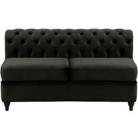 Chesterfield 2 Seater Modular Unit (2CP), black, Leg colour: black