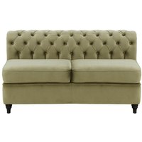 Chesterfield 2 Seater Modular Unit (2CP), mink, Leg colour: black