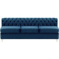 Chesterfield 3 Seater Modular Unit (3CP), blue, Leg colour: white