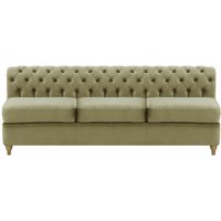Chesterfield 3 Seater Modular Unit (3CP), V 33 - Rust, Leg colour: white