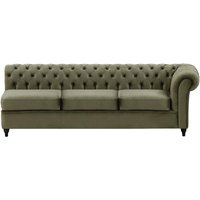 Chesterfield 3 Seater RHF Corner Modular Unit (3R), graphite, Leg colour: black