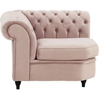 Chesterfield Corner Modular Unit (CM), lilac, Leg colour: black