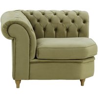 Chesterfield Corner Modular Unit (CM), mink, Leg colour: wax black