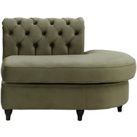 Chesterfield Curved RHF Corner Modular End (ECR), graphite, Leg colour: black