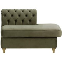 Chesterfield Straight RHF Corner Modular End (ESR), graphite, Leg colour: wax black