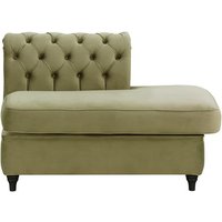 Chesterfield Straight RHF Corner Modular End (ESR), mink, Leg colour: black