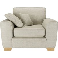 Ronay Armchair, cream, Leg colour: like oak