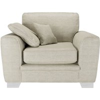 Ronay Armchair, cream, Leg colour: white