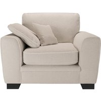 Ronay Armchair, boucle beige, Leg colour: black