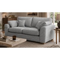 Ronay 2-seater Sofa, Mid Boucle Grey - grey, Leg colour: like oak