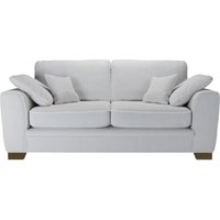 Ronay 2-seater Sofa, boucle grey, Leg colour: dark oak