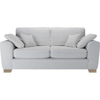 Ronay 2-seater Sofa, boucle grey, Leg colour: wax black