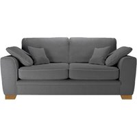 Ronay 2-seater Sofa, boucle grey, Leg colour: aveo