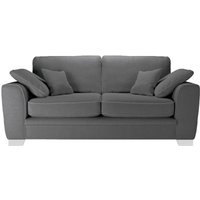 Ronay 2-seater Sofa, boucle grey, Leg colour: white