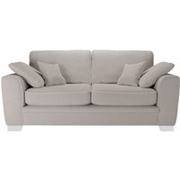 Ronay 2-seater Sofa, boucle brown, Leg colour: white