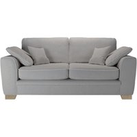 Ronay 2-seater Sofa, boucle grey, Leg colour: wax black