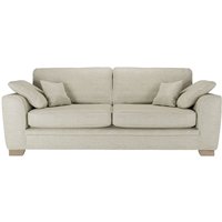 Ronay 3-seater Sofa, cream, Leg colour: wax black