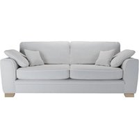 Ronay 3-seater Sofa, boucle grey, Leg colour: wax black