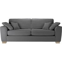Ronay 3-seater Sofa, boucle grey, Leg colour: wax black