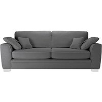 Ronay 3-seater Sofa, boucle grey, Leg colour: white
