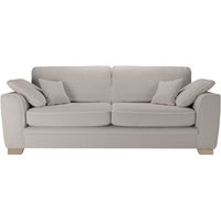 Ronay 3-seater Sofa, boucle brown, Leg colour: wax black